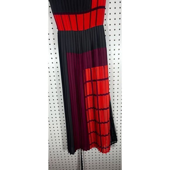 BCBGMAXAZRIA KYLER PLEATED COLOR BLOCKED DRESS size xs - Picture 7 of 9